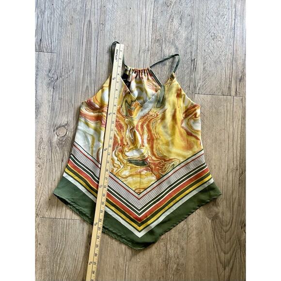 BCX Women's Tank Top Boho Pattern Halter Neck Sleeveless Size Small - Picture 5 of 6